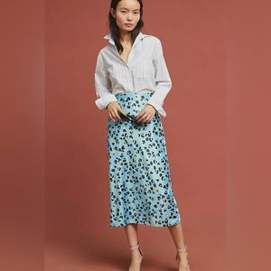 Anthropologie, Hutch Eclectic Leopard MIDI Skirt, NEW, size 4